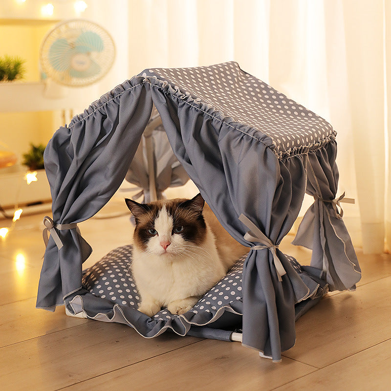 Foldable Summer Cat Bed House Cat Tent Kennel Pet Beds For Dog Cat House Dog Bed Dog House Cat Hammock Pet Products