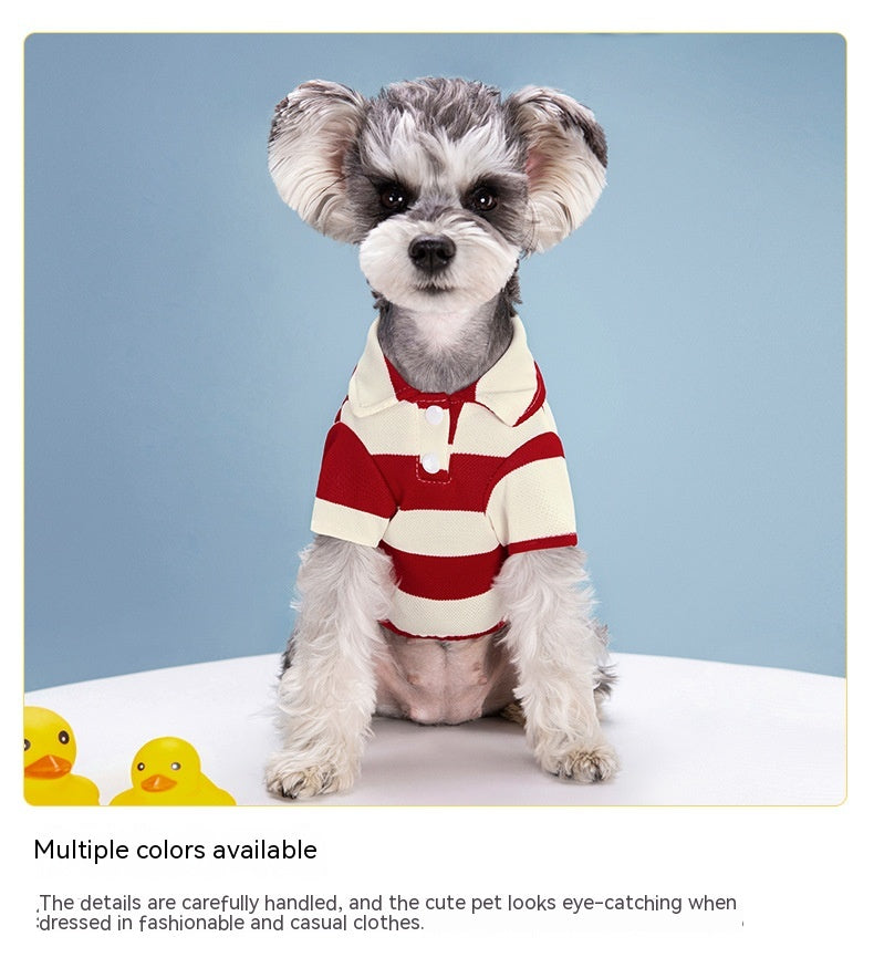 Dog Striped Two Legs Pet Clothes