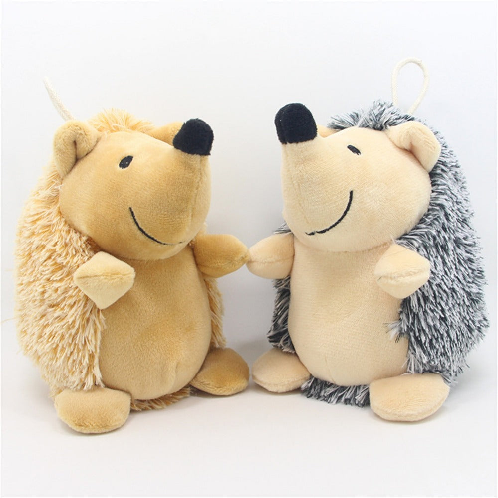 Pet plush hedgehog toy