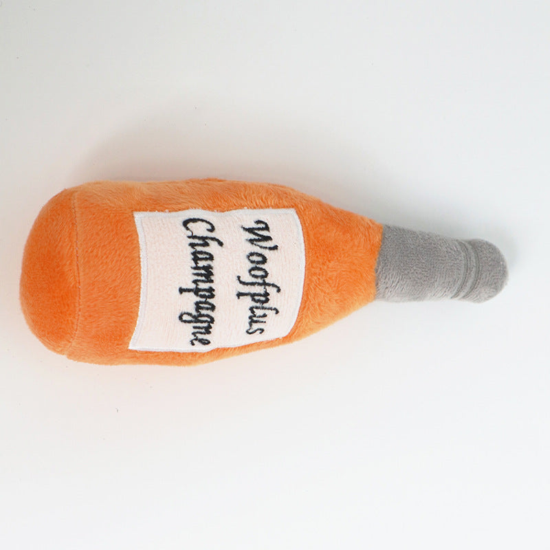 Pet Plush Toy Dog Toy Wine Bottle Perfume Bottle