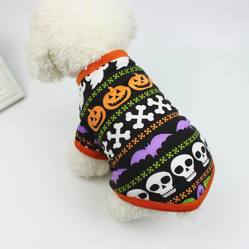 Cartoon print pet clothing T-shirt