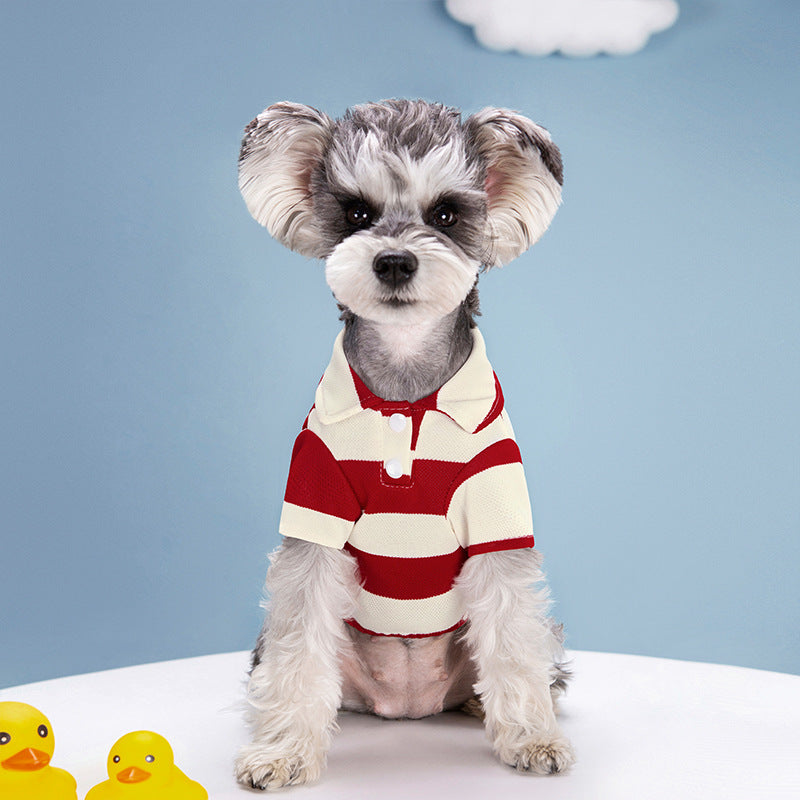 Dog Striped Two Legs Pet Clothes